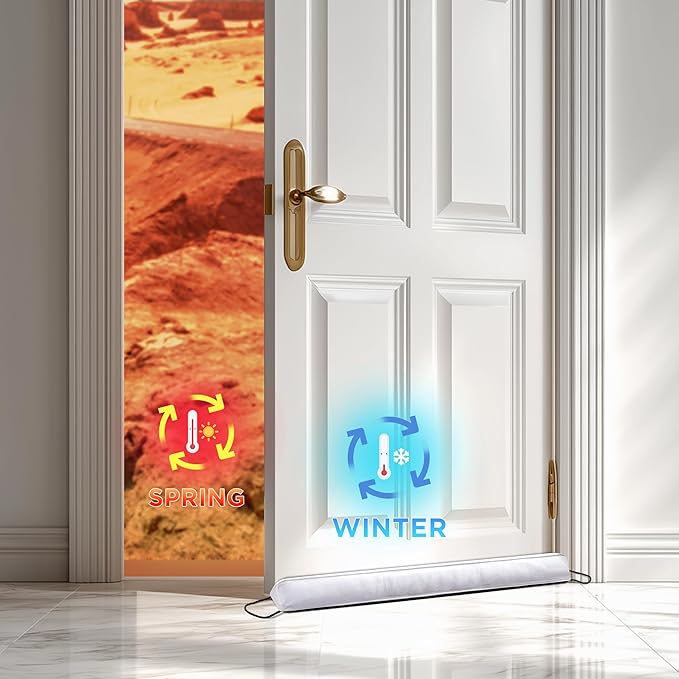 Sunolga Door Draft Stopper Blocks Hot and Cold Air