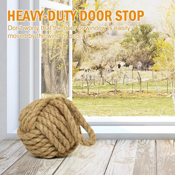 Decorative Door Stoppers Rope Knot Nautical Weighted Decorative Door Stop