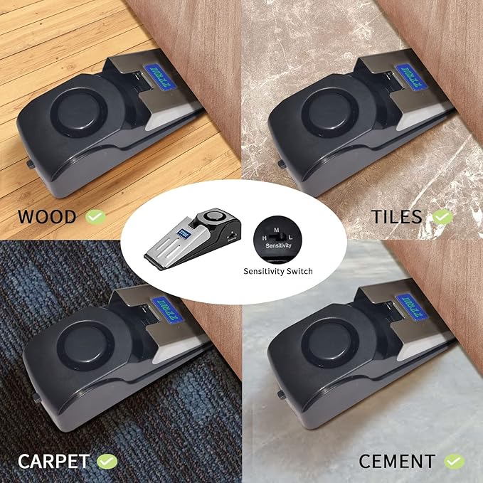 ZZRUI 2 Pack Door Stop Alarm