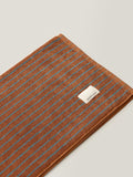 WENSHUO Fluffy Caramel-Striped Pure Cotton Bath Towel, 100% Combed Cotton