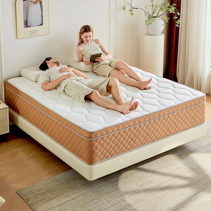 Queen Mattress, Memory Foam Medium Firm Mattress, Fiberglass Free, Certified Safe Foams & Fabric, Mattress in a Box (14 Inch, Queen (U.S. Standard))
