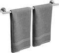 Brushed Nickel Towel Bar, 24 Inch Bathroom Towel Rack, Towel Holder Wall Mounted, Thicken SUS304 Stainless Steel Towel Rod Modern Home Decor (Total Length 26 Inch)