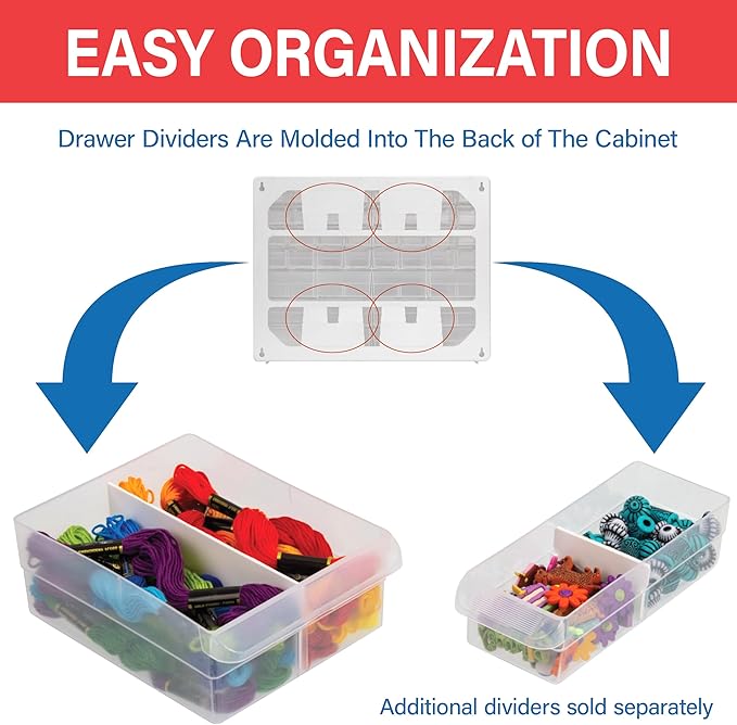 Akro-Mils 16-Drawer Plastic Drawer Storage Cabinet