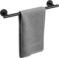 Matte Black Towel Bar, 18 Inch Bathroom Towel Rack, Towel Holder Wall Mounted, Thicken SUS304 Stainless Steel Towel Rod Modern Home Decor (Total Length 20-Inch)