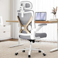 Ergonomic Office Chair-Computer Desk Chairs Comfy, Mesh High-Back Gaming Chair with Adjustable Lumbar Support & Headrest, Executive Task Chair for Adults, Comfortable for Long Hours (Gold)