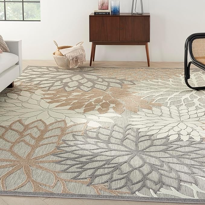 Nourison Home Aloha 10' x 14' Natural Outdoor Indoor/Outdoor Rug