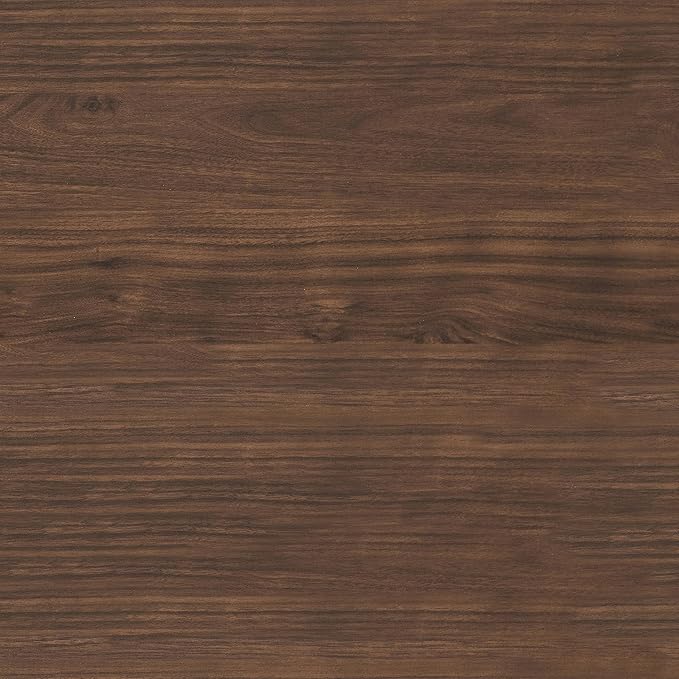 Martha Stewart Ollie Home Office Desk with 3 Drawers in Walnut Wood Grain with Oil Rubbed Bronze Hardware