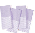 TWINY threads Kitchen Towel Diamond Pattern, Premium Large Kitchen Linen Set, 100% Cotton Wash Rags, Absorbent Quick Drying Cloths, Washable Reusable Multi Purpose, Set of 4, 18x26 Inches, Lavender