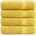LANE LINEN Cotton Bath Towels Pack of 4